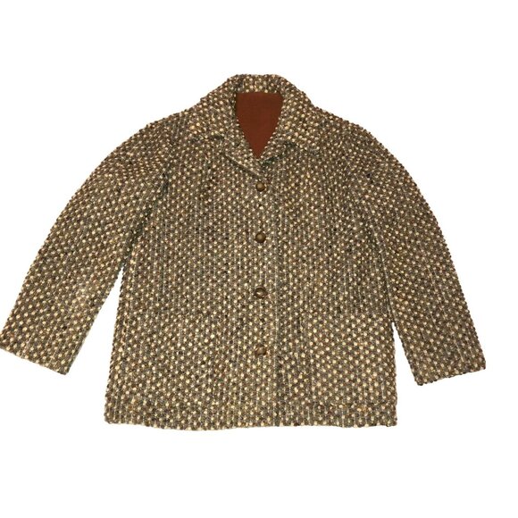 Vintage Ben Zuckerman Tweed Jacket Size S Couture Fully Line Structured Womens